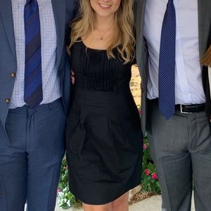 BCBG Black Cap Sleeve Dress